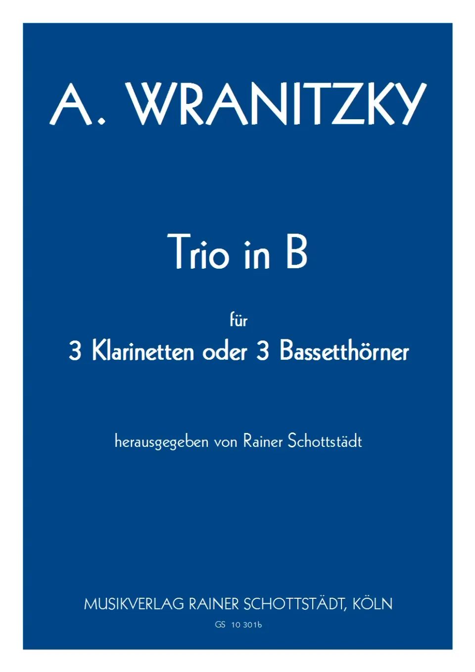 Musikverlag Rainer Schottstädt Trio in C Noten 2 Oboen Englischhorn