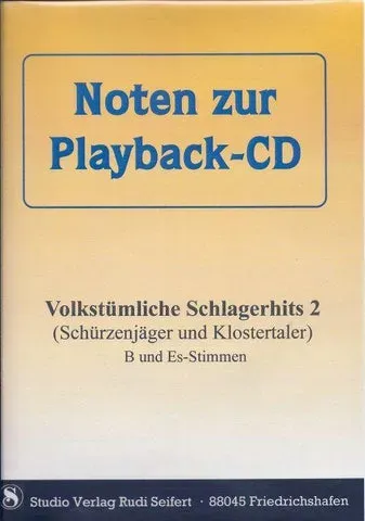 Studio-Verlag Volkstümliche Schlagerhits 2 Noten zur Playback-CD