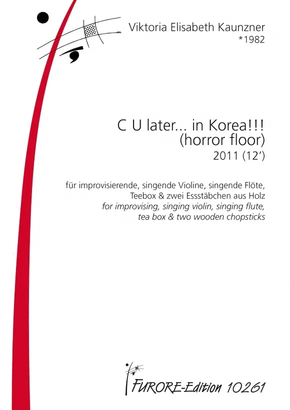 Furore Edition C U later Korea Partitur Stimmen Set