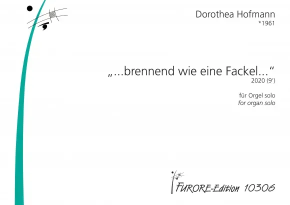 Furore Brennend wie eine Fackel Orgel solo Noten 9'