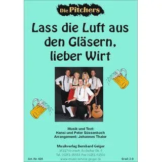 Studio-Verlag Rudi Seifert Lass die Luft aus den Gläsern, lieber Wirt Blasmusiknoten