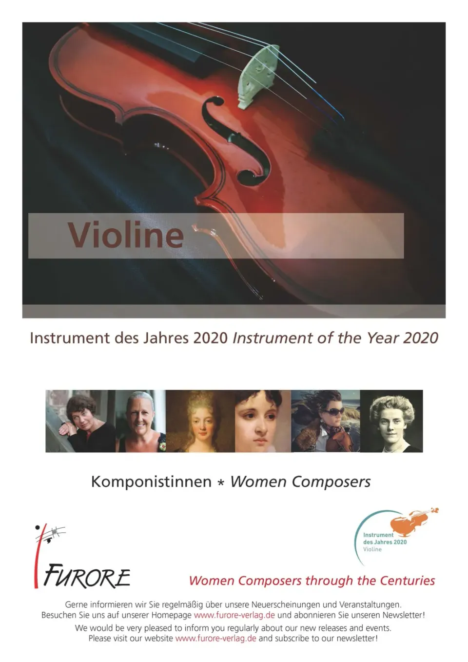 Furore Edition Music for Violin Violine Noten Ausgabe