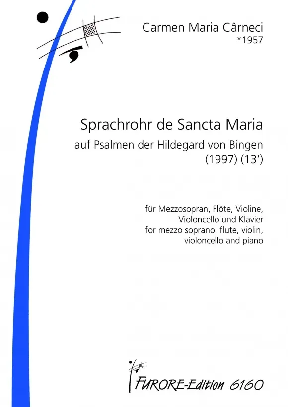 Furore Edition Sprachrohr De Sancta Maria Partitur Mezzosopran Ensemble