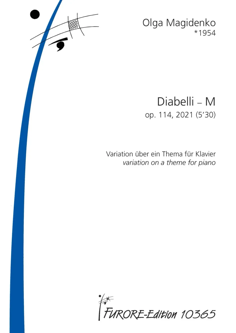 Furore Edition Diabelli-M op. 114 Klaviernoten Variation