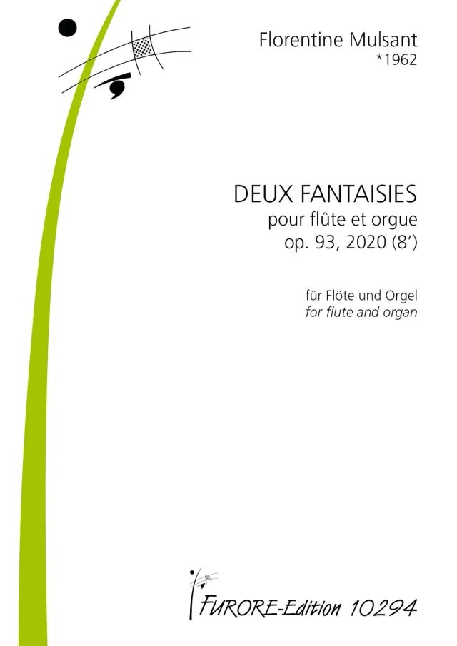 Furore Edition Deux Fantasies Flöte Orgel op. 93 Noten