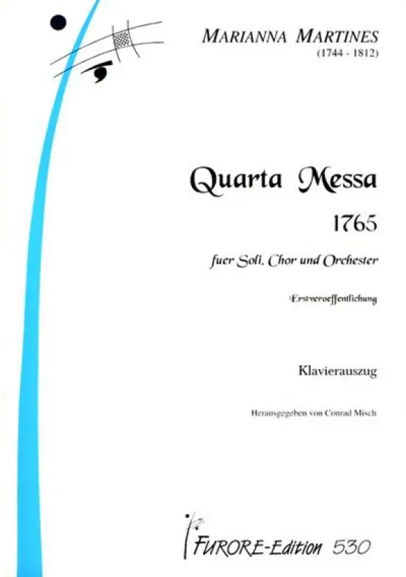 Furore Edition Quarta Messa Mietmaterial Chor Orchester