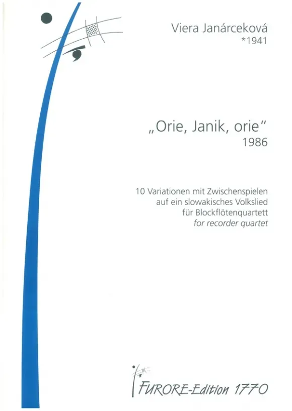Furore Edition Orie, Janik Orie Partitur für Blockflötenquartett