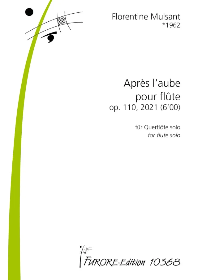 Furore Edition Après l’aube op. 110 Flöte Noten