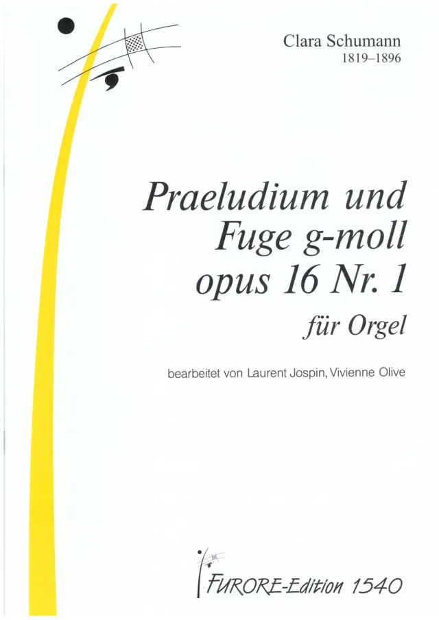 Furore Edition Praeludium und Fuge g-Moll op. 16.1 für Orgel