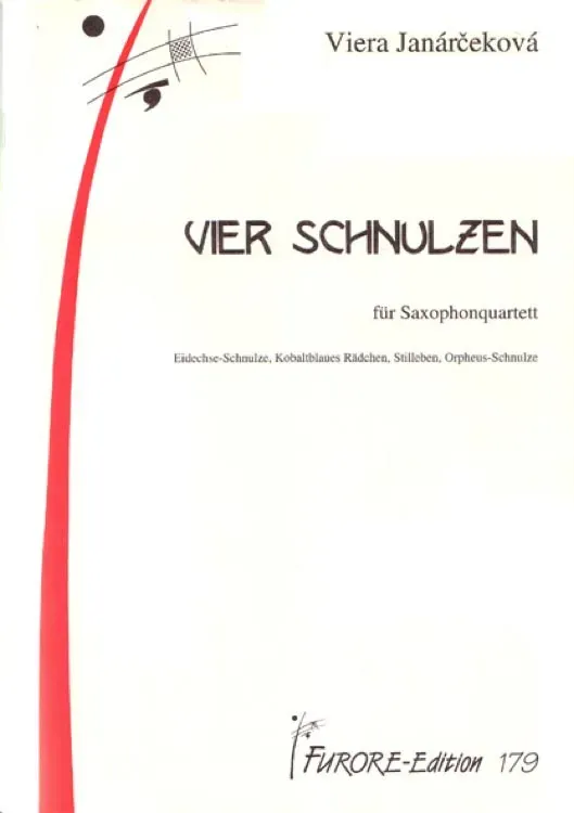 Furore Edition Vier Schnulzen Saxophonquartett Noten mittelschwer