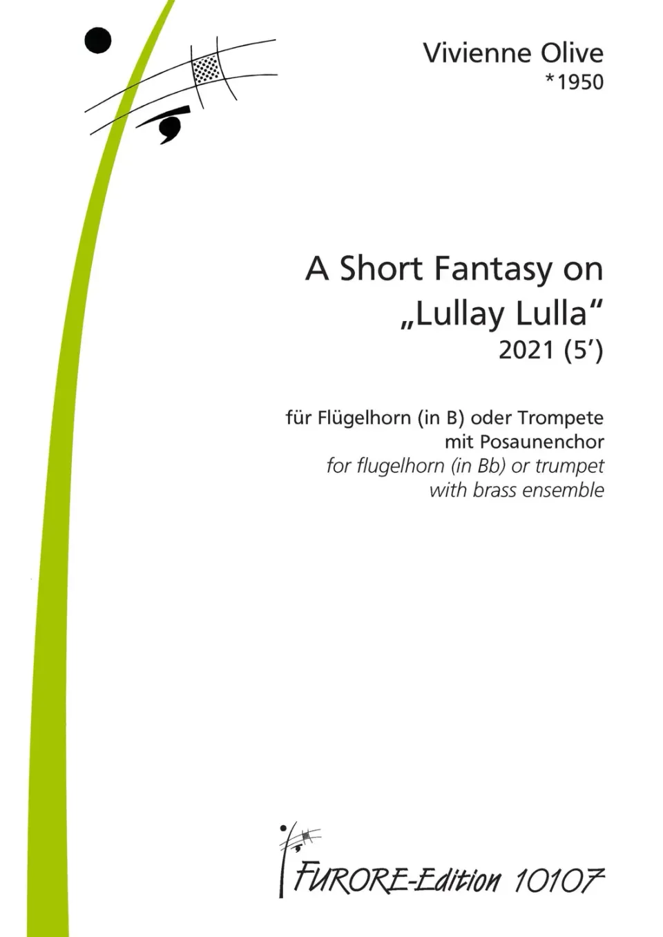 Furore Edition A Short Fantasy on „Lullay Lulla“ Flügelhornnoten