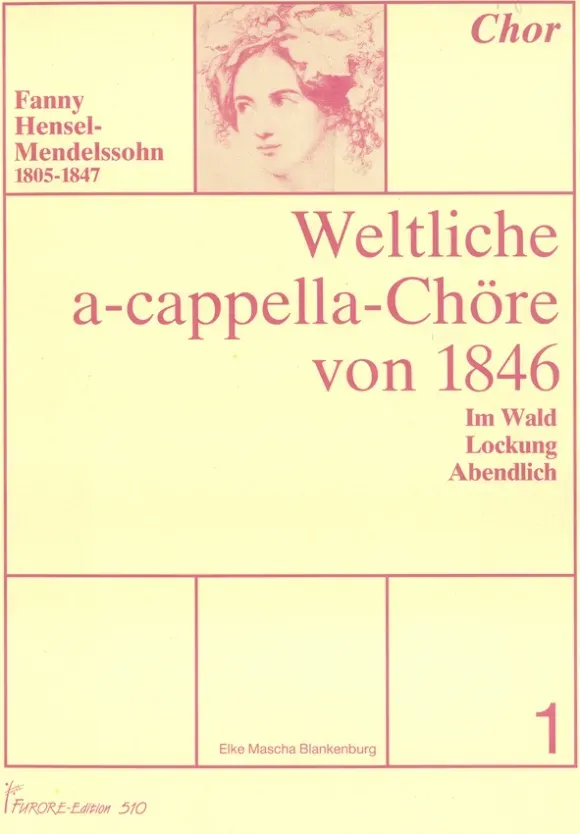 Furore Edition Weltliche a-cappella Chöre von 1846 Vol. 1 Partitur