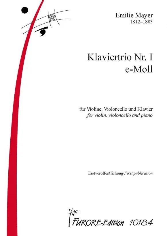 Furore Edition Klaviertrio Nr. 1 e-Moll Noten Partitur Stimmen