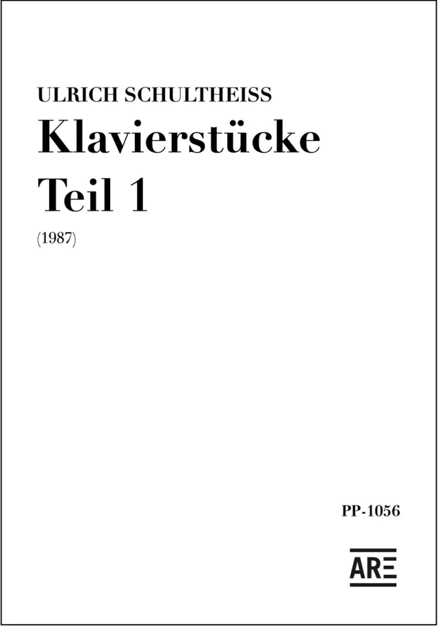 Are Musik Verlag Klavierstücke Teil 1 (1987) für Klavier Noten