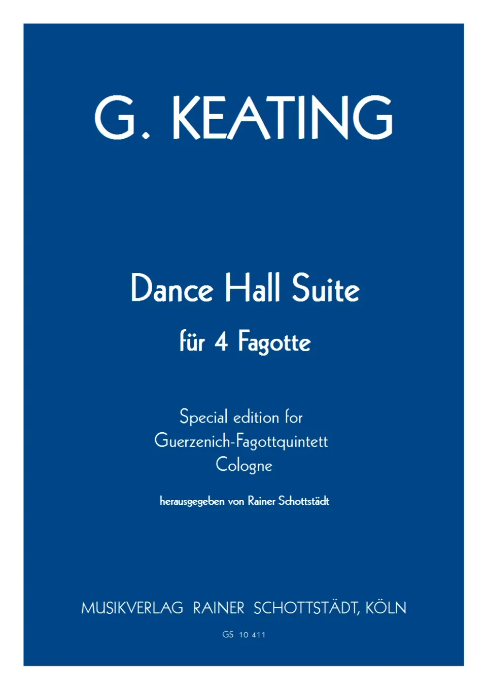 Musikverlag Rainer Schottstädt Dance Hall Suite Noten 4 Fagotte