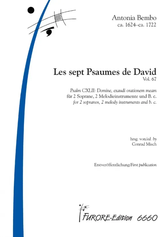Furore Edition Les sept Psaumes Vol.7 Psalm CXLII Noten