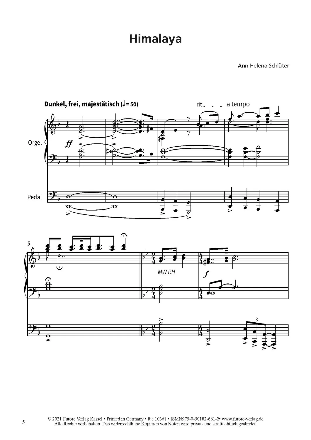 Furore Edition Himalaya op. 102 Meereszyklus Noten