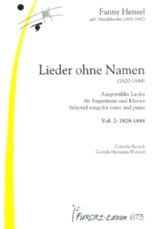 Furore Edition Lieder ohne Namen Vol. 2 Noten Gesang Klavier