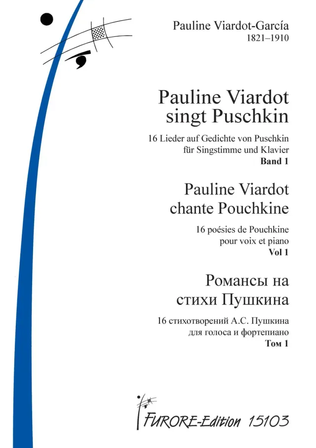 Furore Edition Pauline Viardot sings Pushkin Vol.1 Gesang Klavier