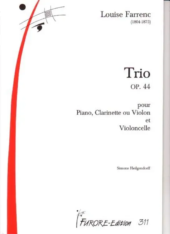 Furore Edition Trio op. 44 für Violine, Klarinette, Violoncello und Klavier