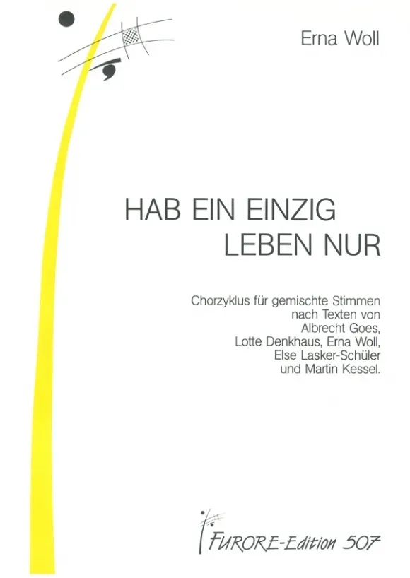 Furore Edition Hab’ ein einzig Leben nur Chorpartitur a cappella