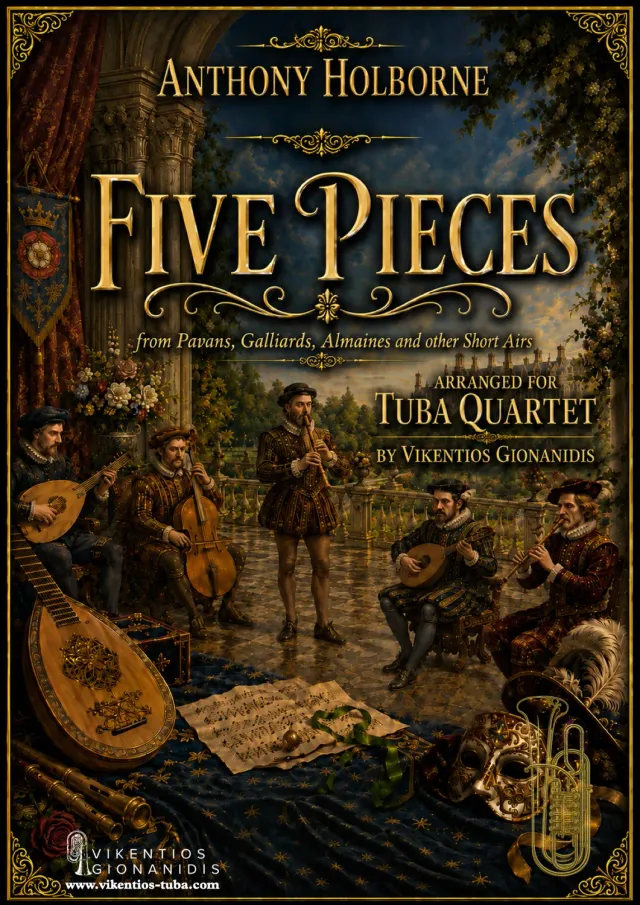 Vikentios Gionanidis Five Pieces Holborne Tubaquartett Noten