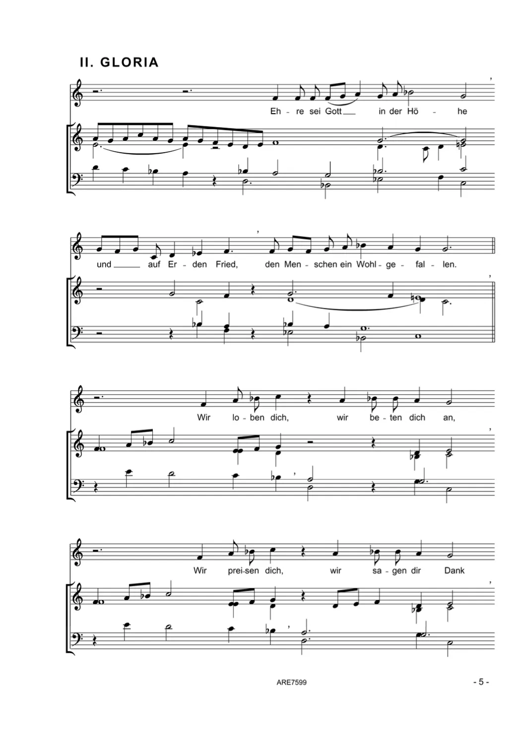 Are Musik Verlag Graap Missa Brevis Schola Noten