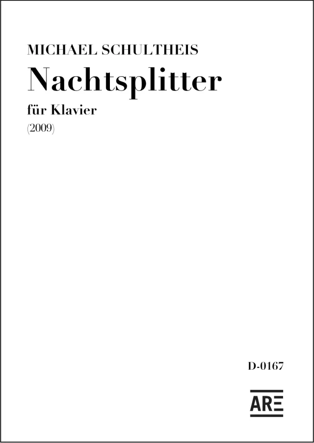 Are Musik Verlag Schultheis Nachtsplitter 2009 Klaviernoten