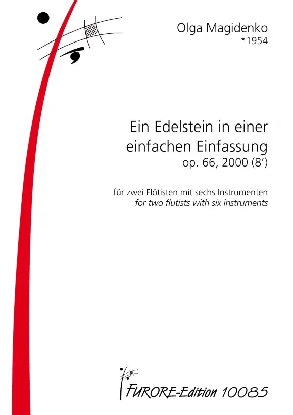 Furore Edition Ein Edelstein in einer einfachen Einfassung op. 66 Noten für zwei Flöten