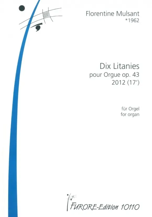 Furore Edition Dix Litanies pour Orgue op. 43 Orgelnoten
