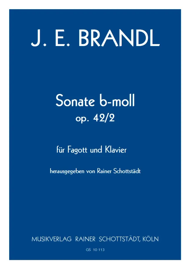 Musikverlag Rainer Schottstädt Sonate b-moll op.42/2 für Fagott und Klavier