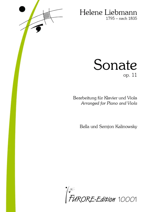 Furore Edition Sonate pour Piano et Violoncelle op. 11 für Viola und Klavier, Partitur und Stimme