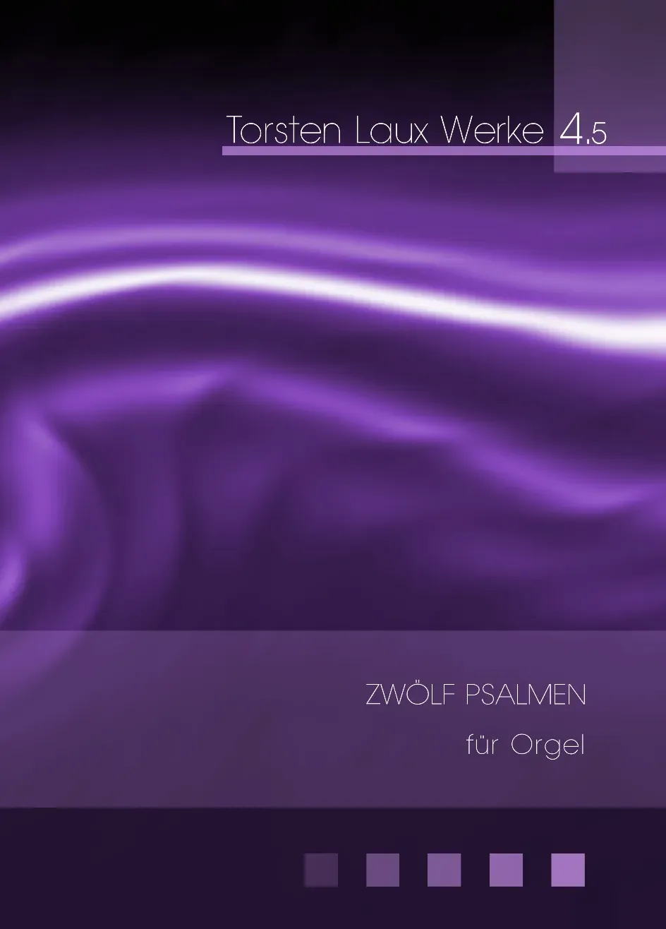 Are Musik Verlag Laux Zwölf Psalmen Orgelnoten