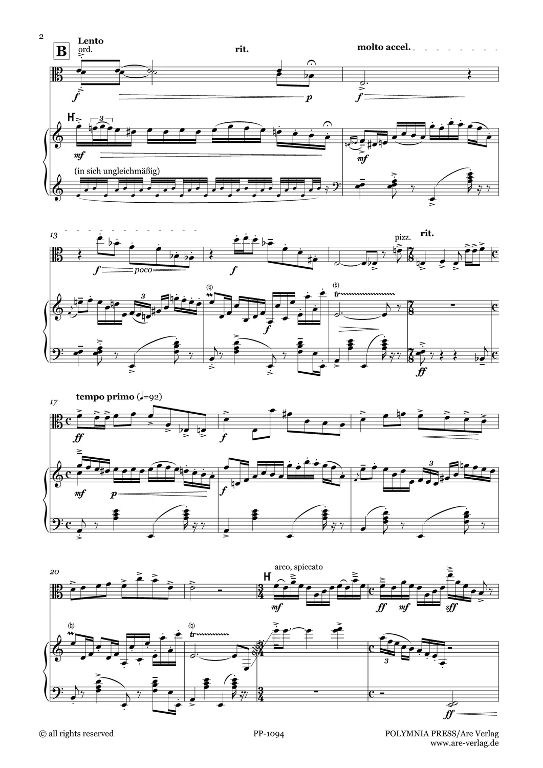 Are Musik Verlag Schultheiss paso doble Noten Viola Akkordeon