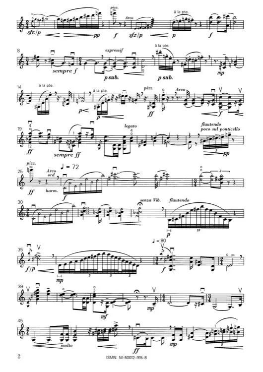 Furore Edition Sonate de Concert Violinenoten Solo