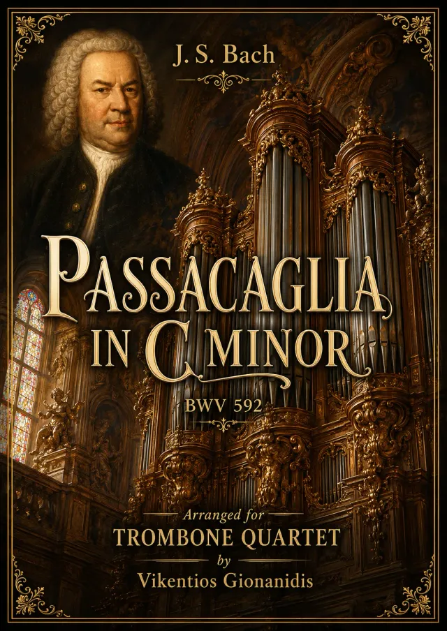 Vikentios Gionanidis Passacaglia BWV 582 Noten Quartett