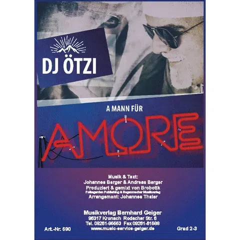 Studio-Verlag Rudi Seifert A Mann für Amore Noten Blasmusik
