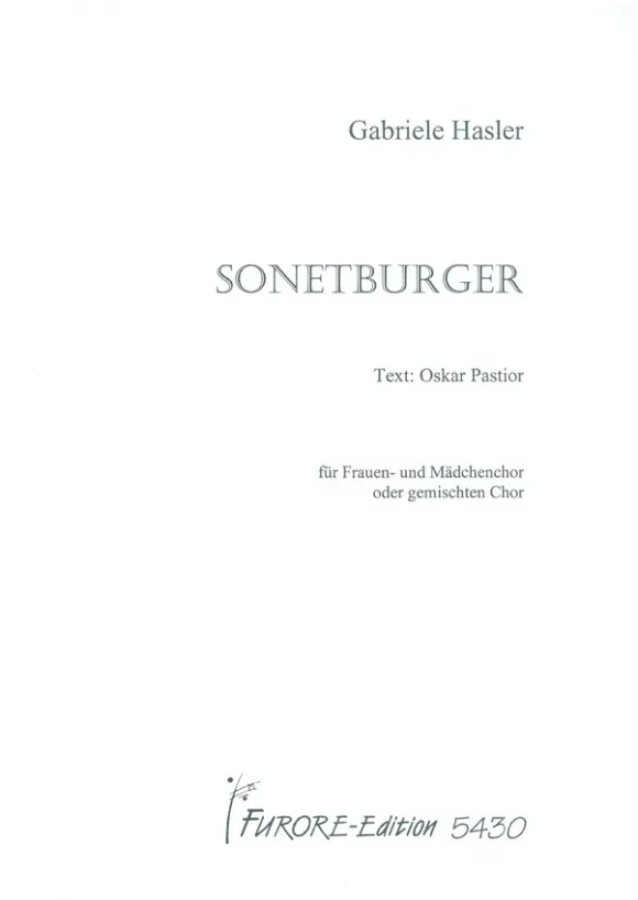Furore Edition Sonetburger Chornoten Frauenchor a cappella