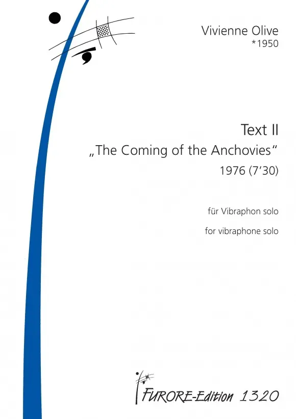 Furore Edition Text II Vibraphon Solo Partitur
