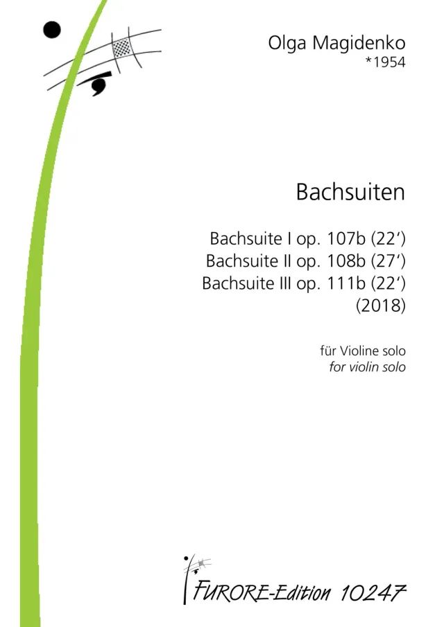 Furore Edition Bachsuiten Violine solo Noten