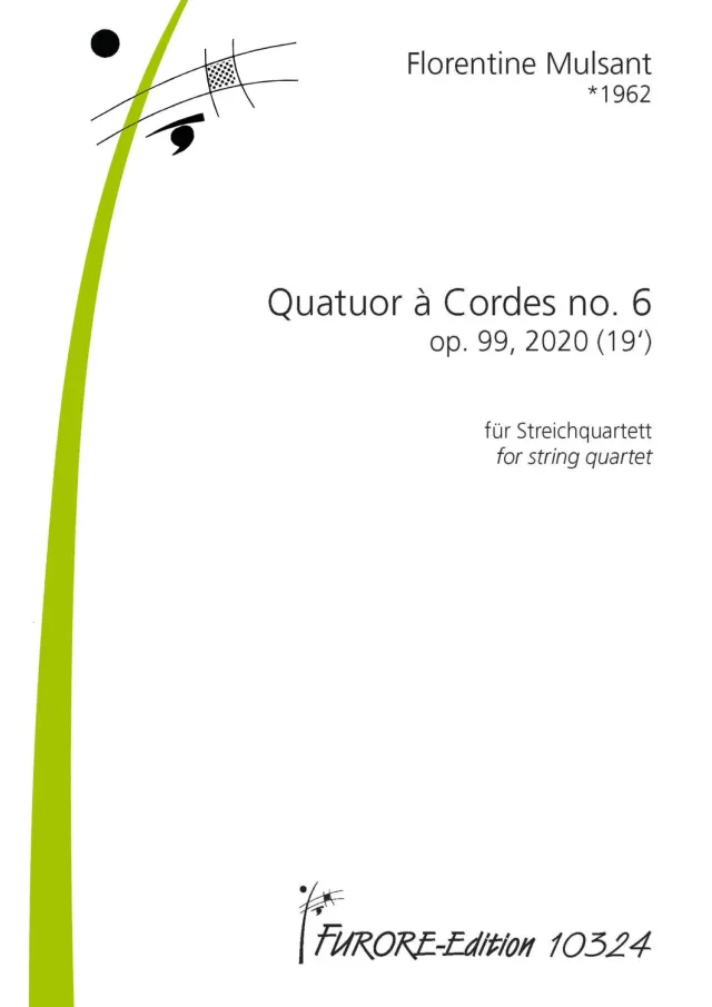 Furore Edition Quatuor à Cordes no. 6 op. 99 Streichquartett