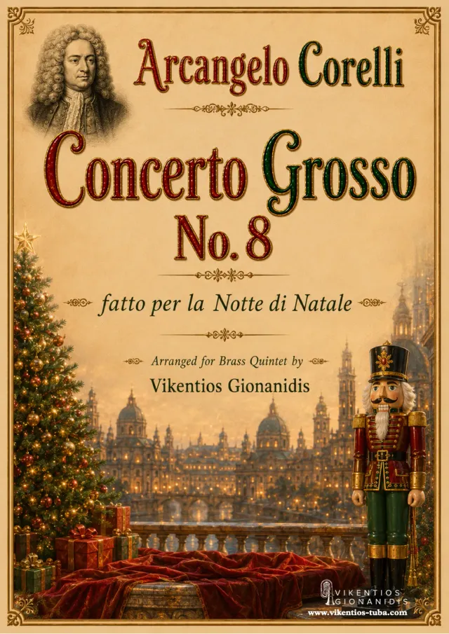 Vikentios Gionanidis Corelli Concerto Grosso 8 Quintett-Noten