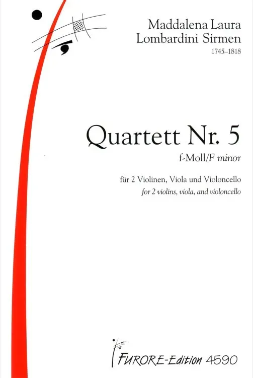 Furore Edition Streichquartett Nr. 5 F Moll Partitur und Stimmen