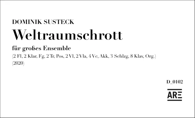 Are Musik Verlag Susteck Weltraumschrott Partitur 29 Instrumente