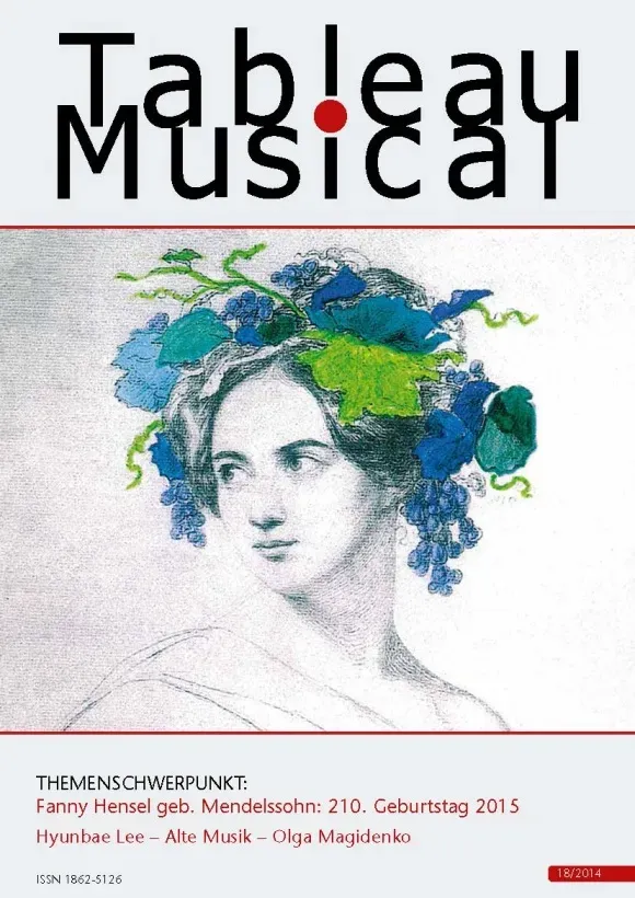 Furore Tableau Musical 18 Zeitschrift Fanny Hensel Ausgabe
