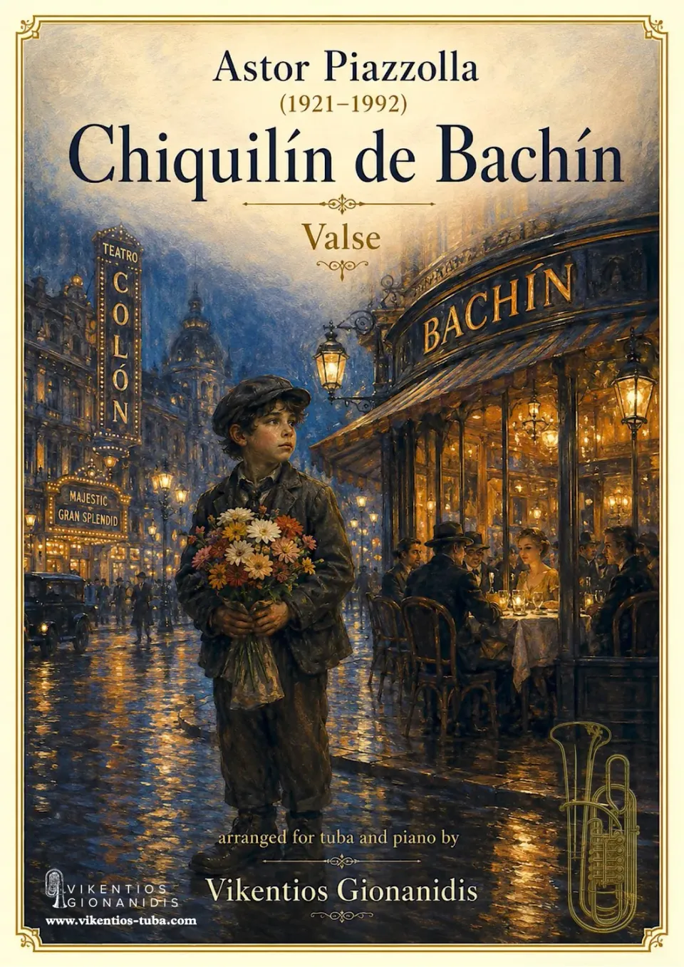 Vikentios Gionanidis Chiquilin de Bachin Noten Tuba Klavier