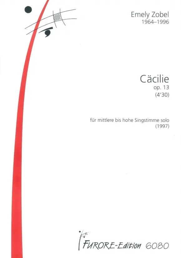 Furore Edition Cäcilie op. 13 Gesangsnoten hohe Stimme
