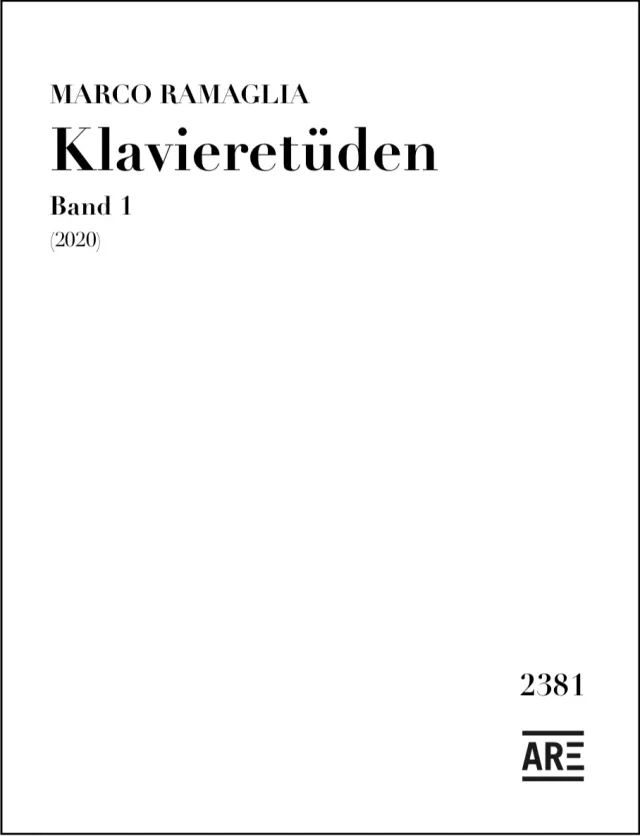 Are Musik Verlag Ramaglia Klavieretüden Band 1 Klaviernoten