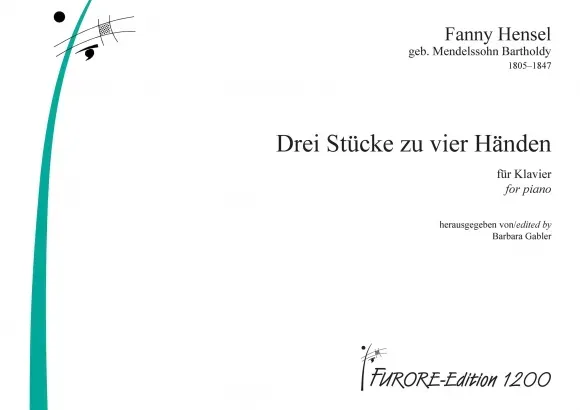 Furore Edition Drei Stücke zu vier Händen Klaviernoten Partitur