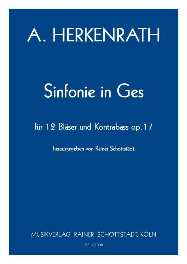Musikverlag Rainer Schottstädt Symphonie Ges-dur op.17 Noten Ensemble